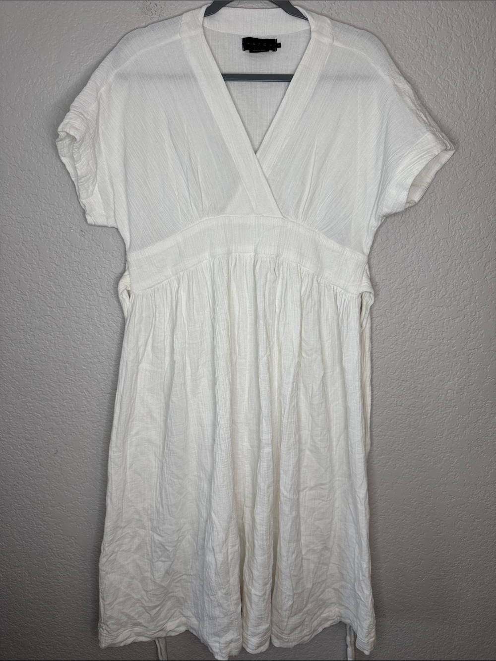 Hatch The Carolina Dress White Gauze Midi Dress 100% Cotton Medium (2) - Picture 2 of 6